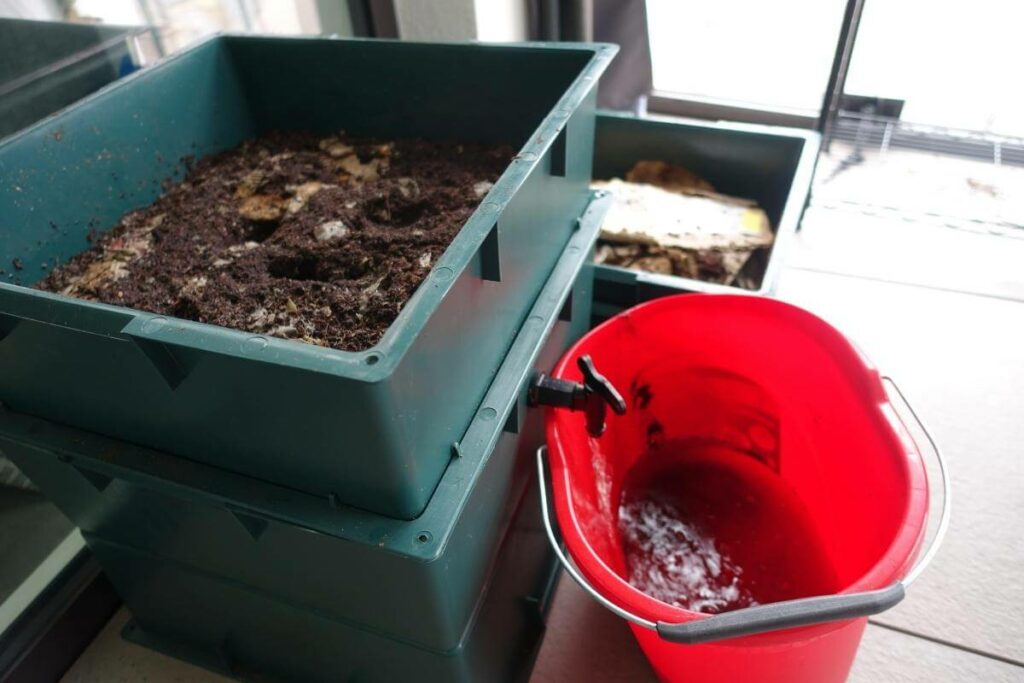 Bokashi container composting