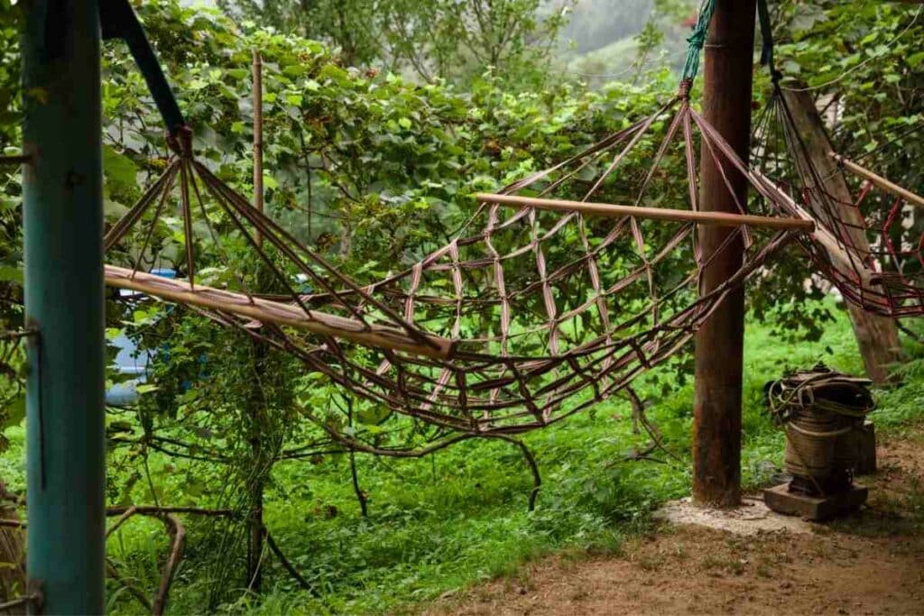 hammock on poles