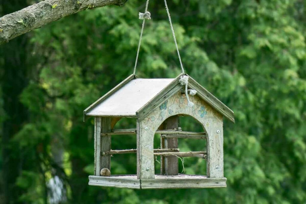 Bird table hanging tiers