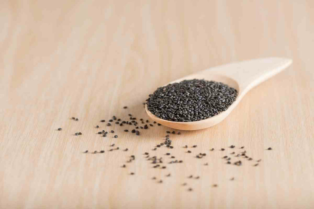 Dry basil seeds