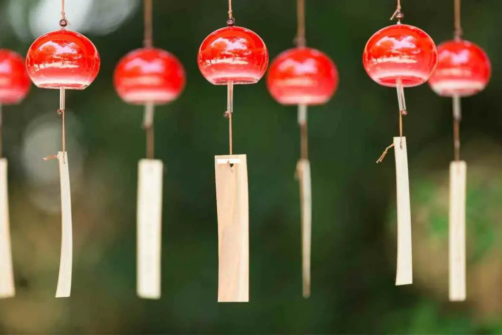 Japanese wind chime meaning red