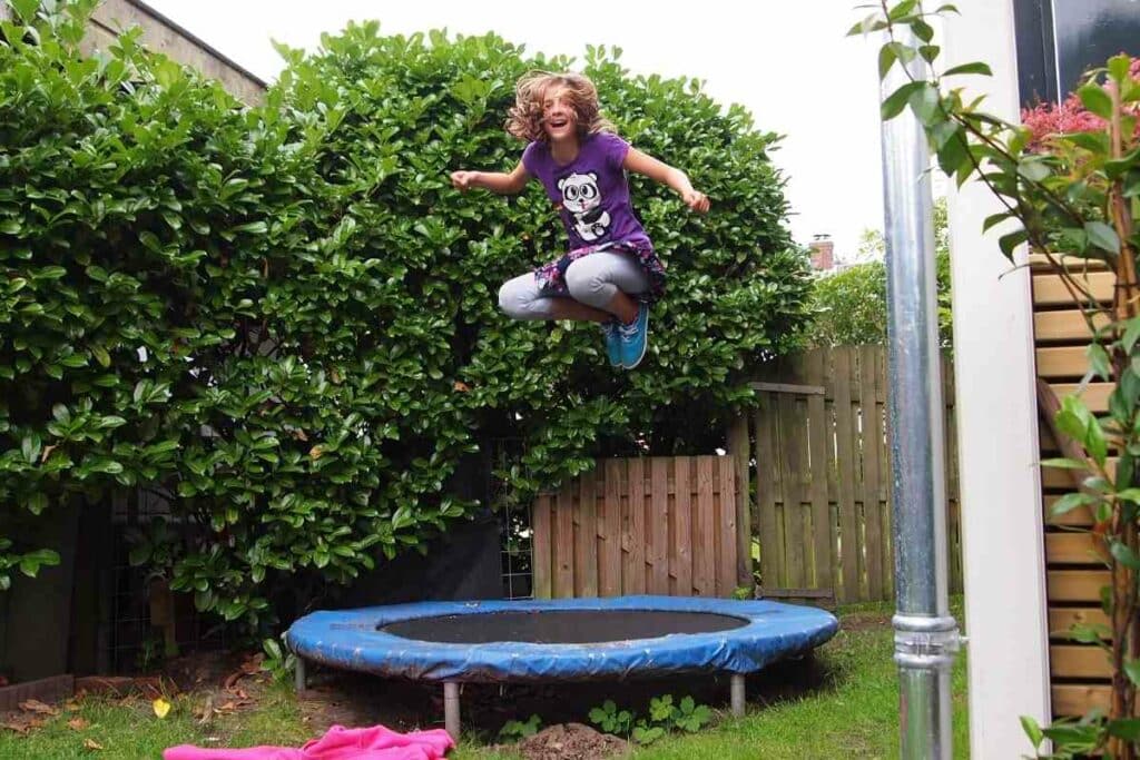 Trampoline for kids installation