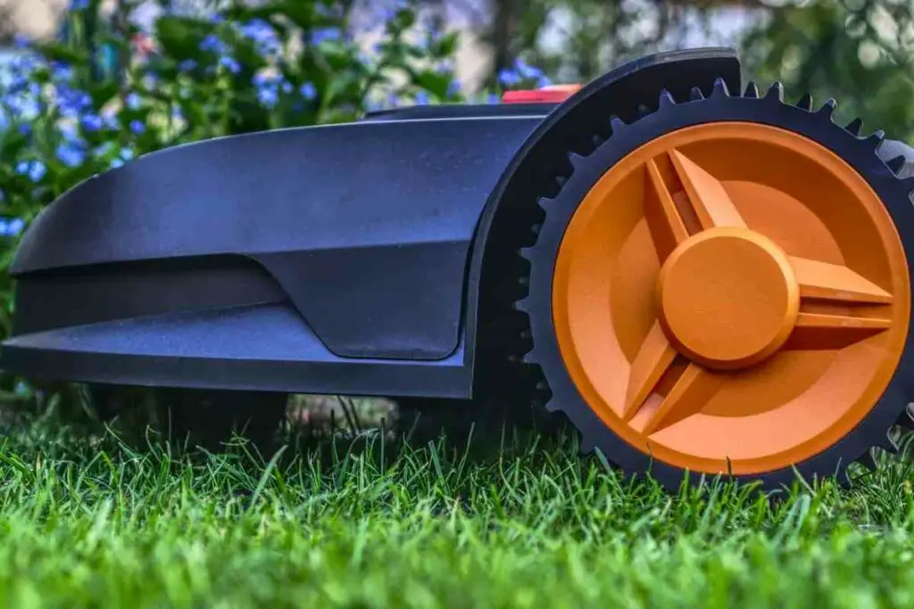 Running robotic mower at the right time