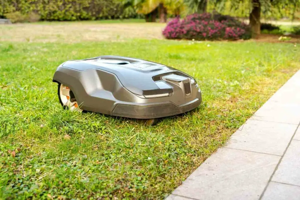 Robotic lawnmower cutting edge