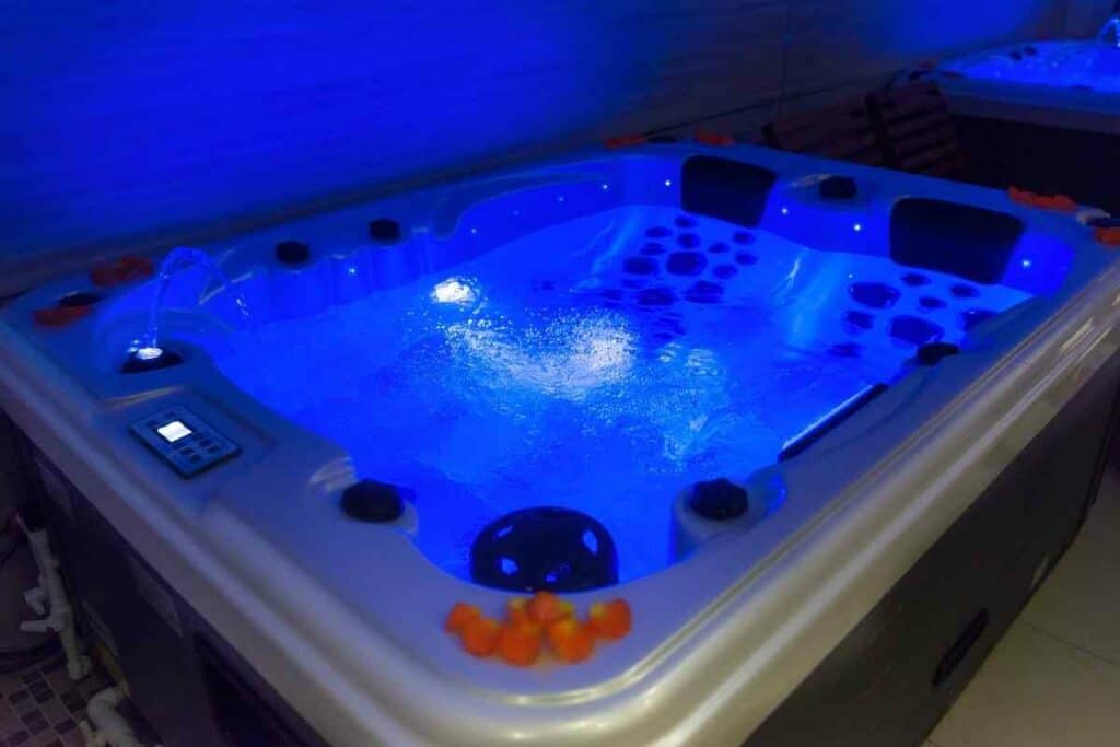 hot tub with bubbles