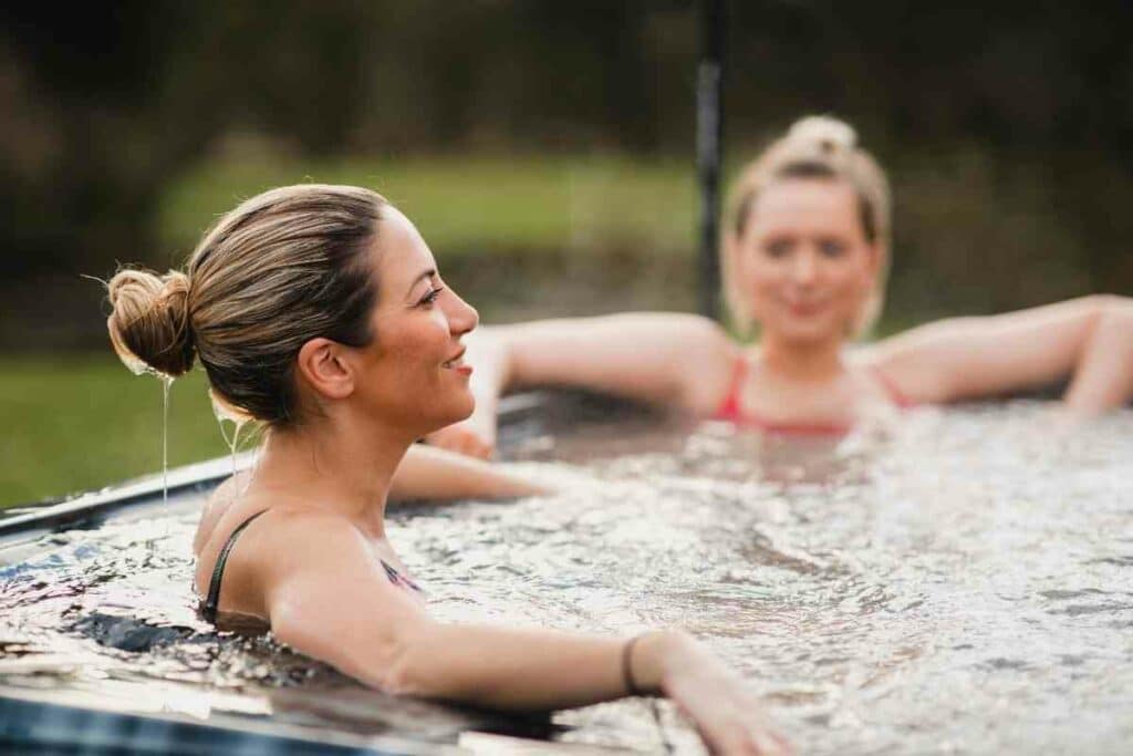 Draining hot tub summer