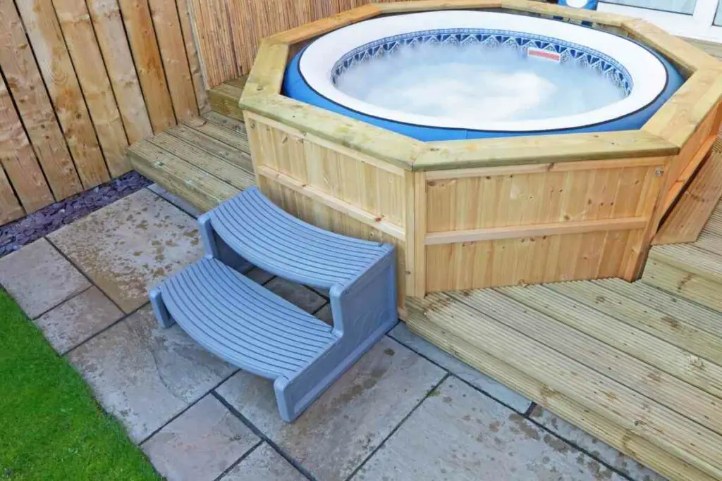 Hot tub backyard