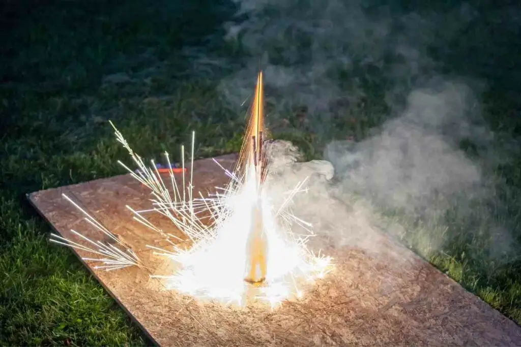 Bottle rockets for small backyard