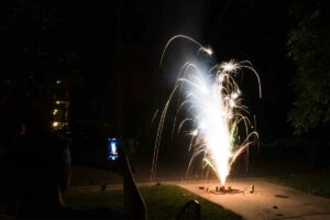 backyard fireworks
