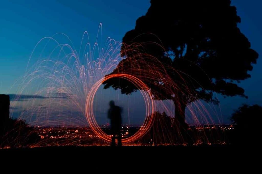 Catherine wheel fireworks for small garden