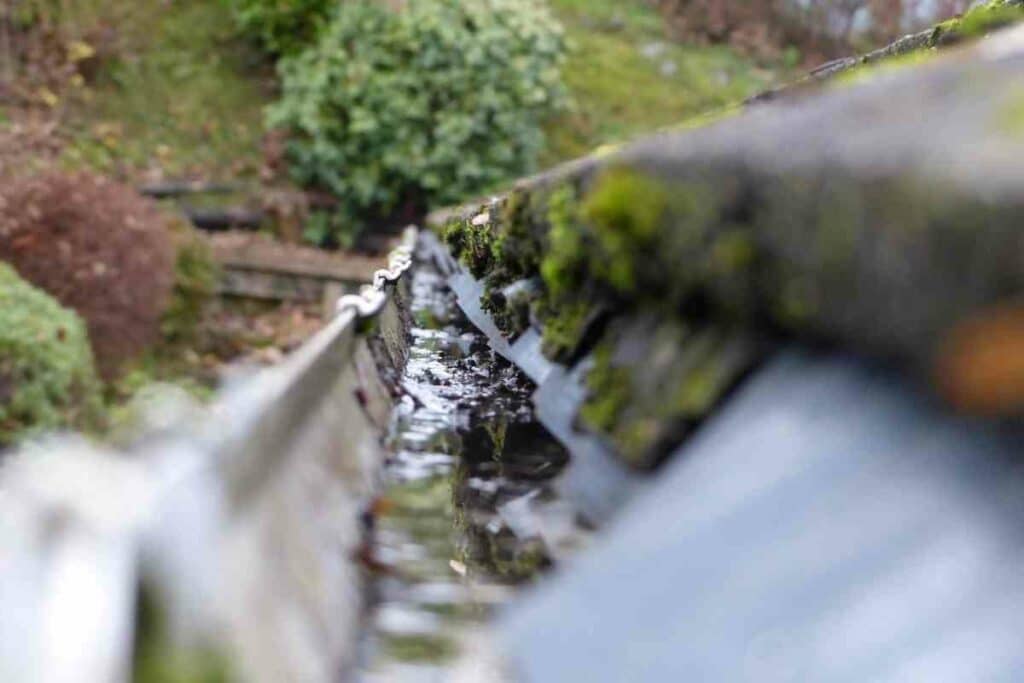 Flushing copper gutters tips