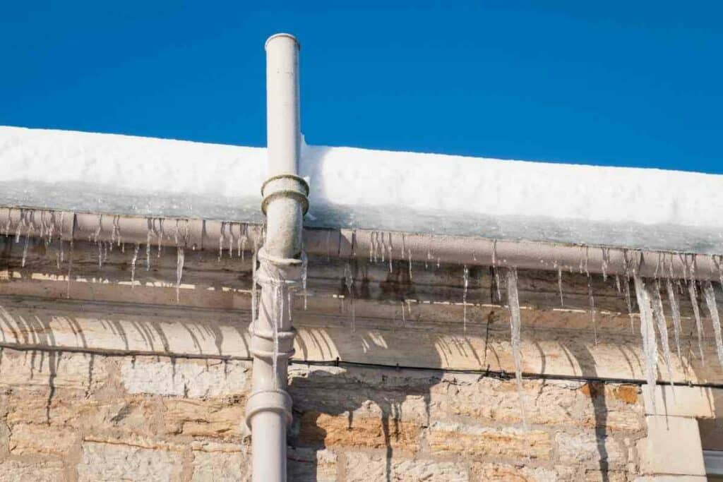 Gutter freezing damage solution