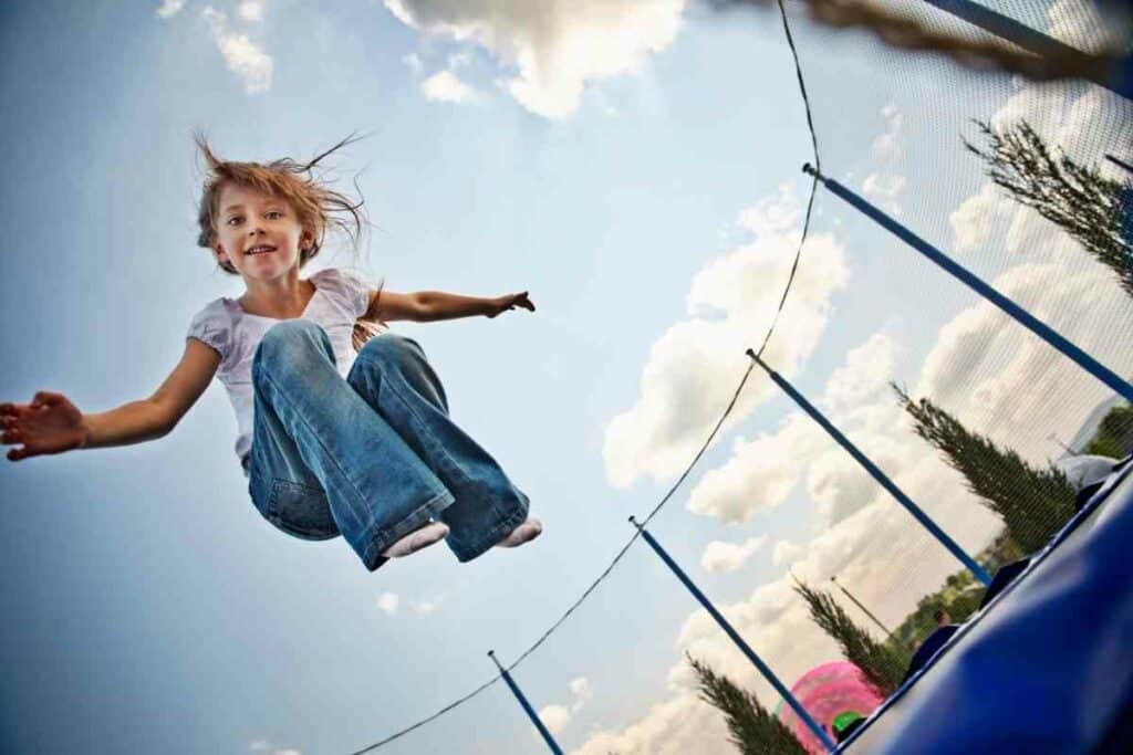 Normal trampoline in the ground explained