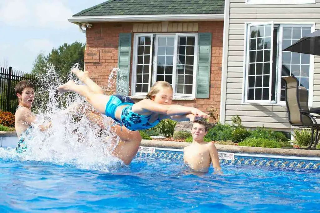 People love semi-inground backyard pools
