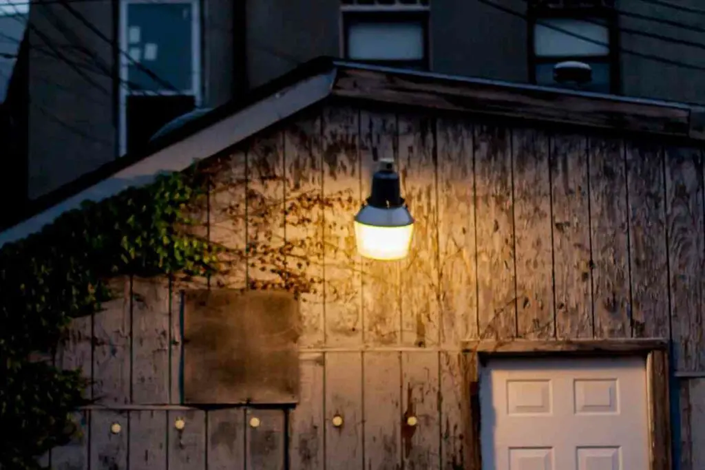 Backyard porch light meaning