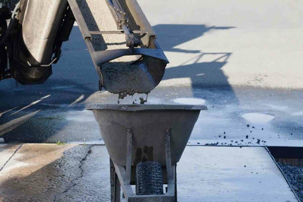 wheelbarrows concrete