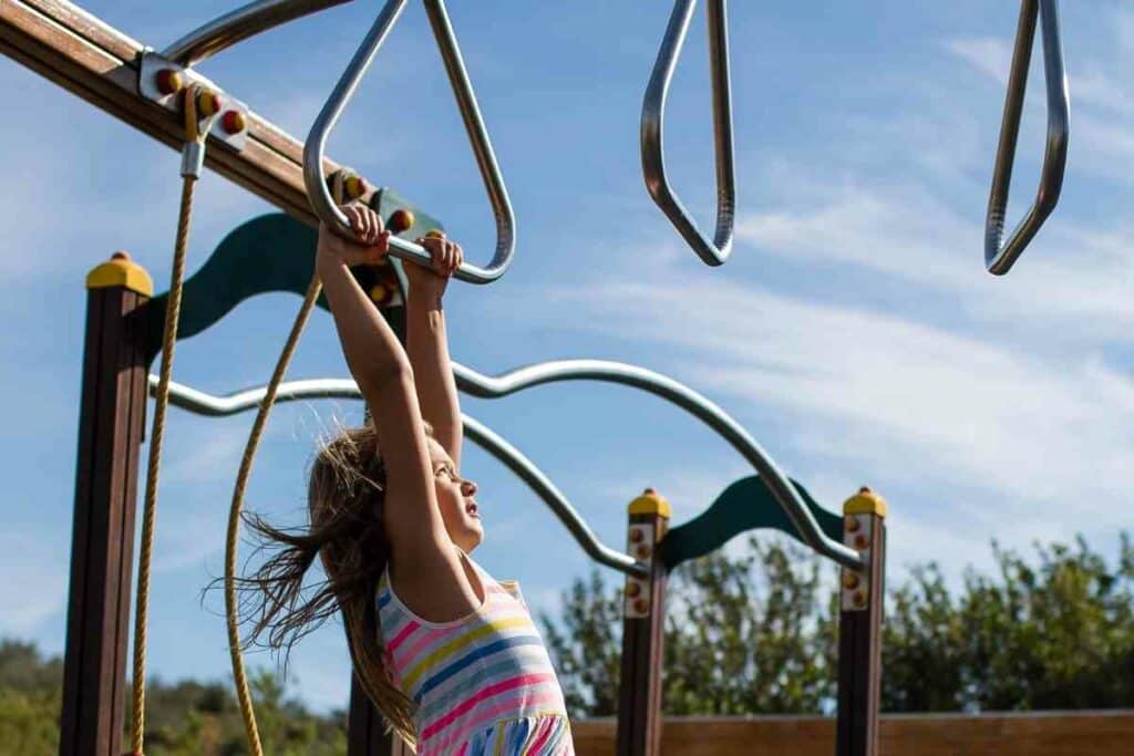 Monkey bars activity