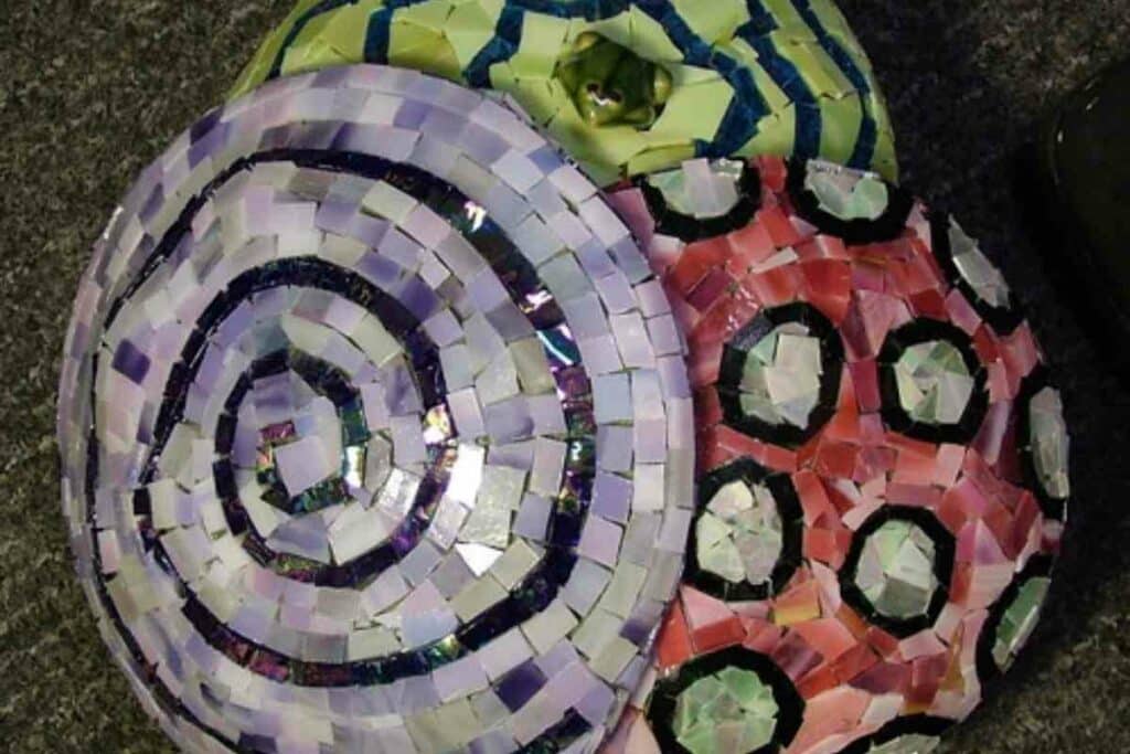 Mosaic mushrooms for backyard