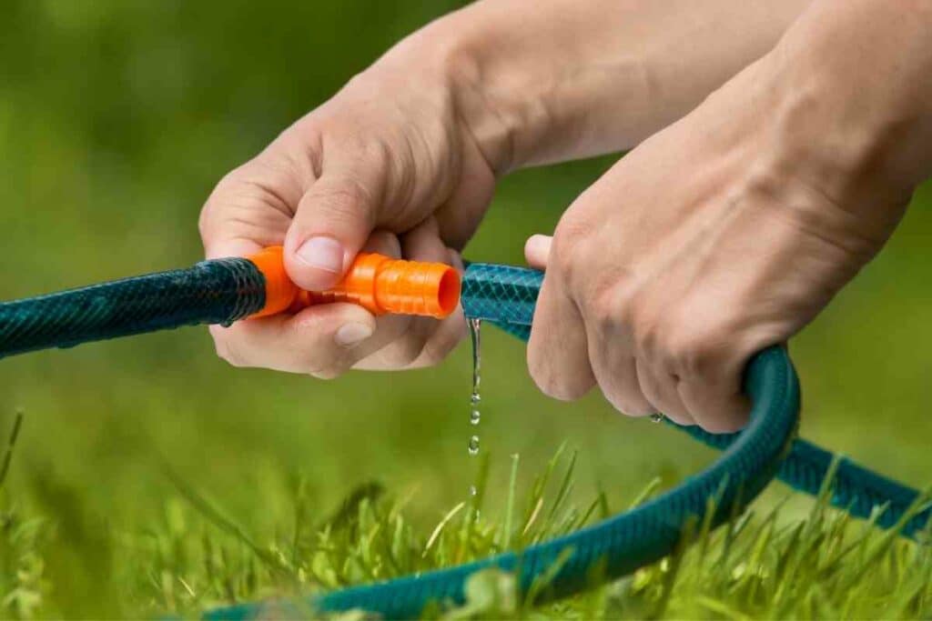 Disconnect garden hose