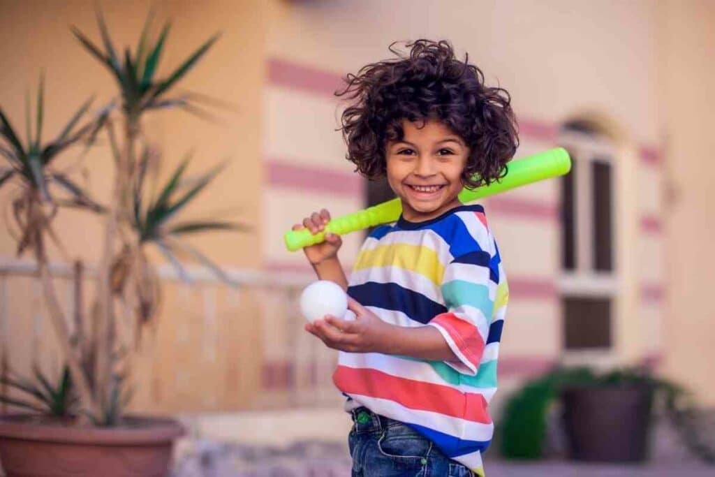 Baseball in the backyard