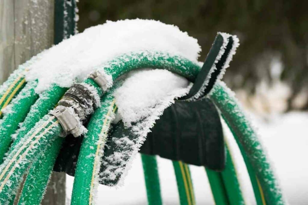 Garden hose freezing