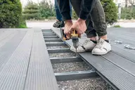 Make composite deck less slippery
