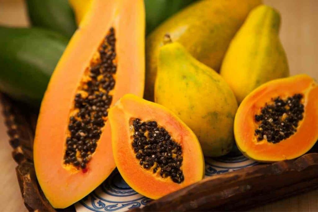 Papaya yellow fruit