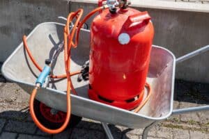 weed burner gas bottle