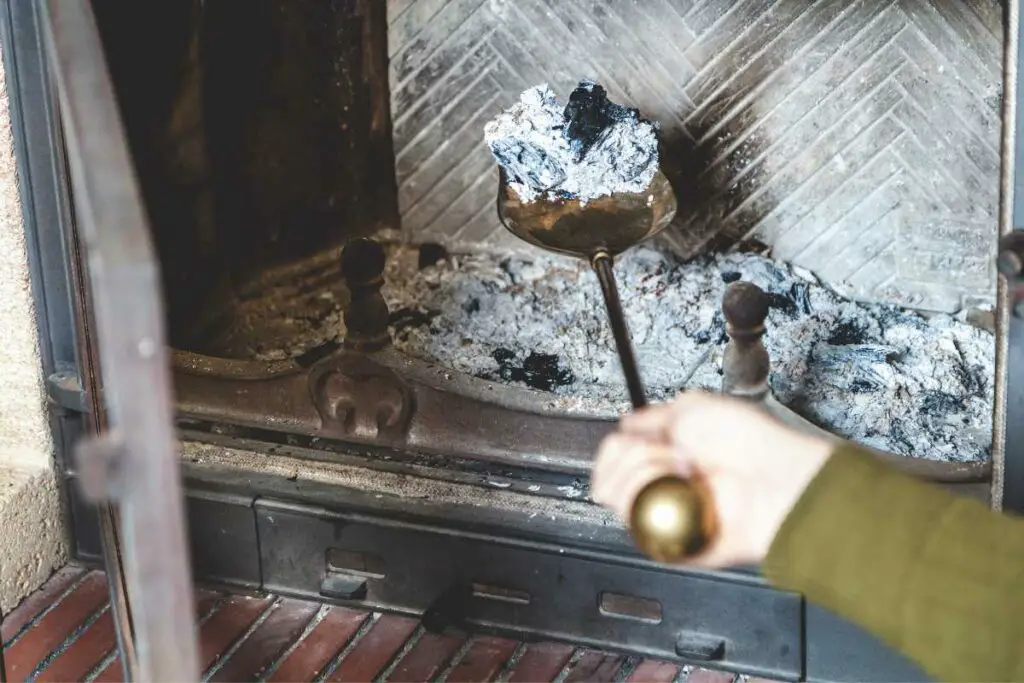 How to dispose of fireplace ashes