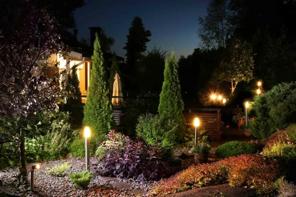 Waterproof Outdoor Lights in garden