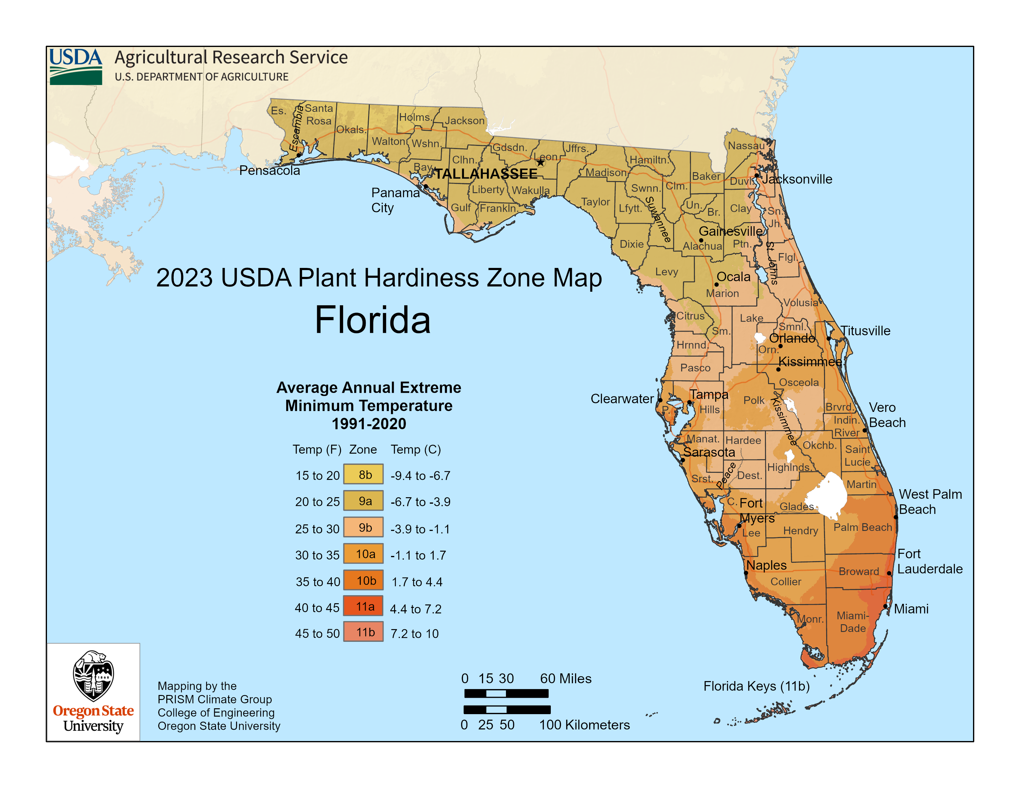 Florida Plant Hardiness Zones Map And Gardening Guide