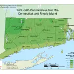 2023 USDA plant hardiness zones map information for Connecticut