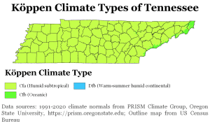 Tennessee Plant Hardiness Zones Map And Gardening Guide - Gardenia Organic