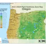 Oregon Plant hardiness zones