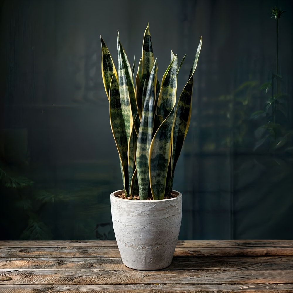 Snake Plant or Snakeskin Plant (Sansevieria sp)